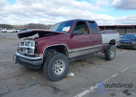 1997 Chevrolet K1500 Fleetside z USA, uszkodzony, nr VIN 2GCEK19R7V1194190